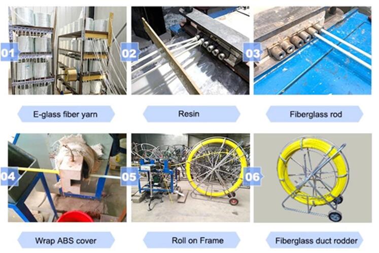 Fiberglass Duct Rodder / FRP Conduit Rodder 6mm, 8mm at Cheap Price